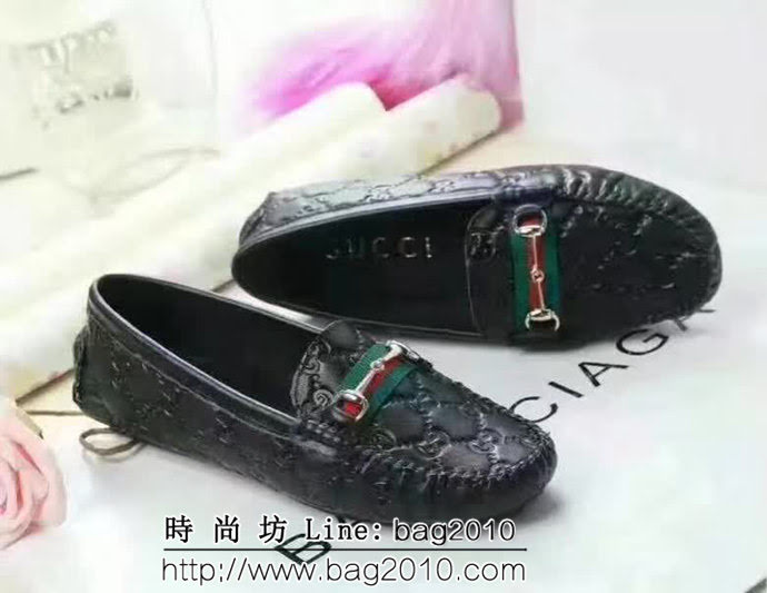 GUCCI古馳 頭層牛皮 時尚舒適 女士單皮鞋 QZS1231